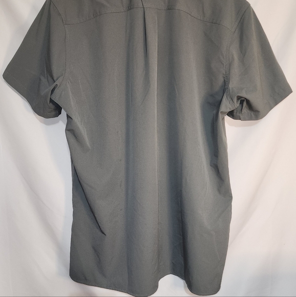 Eddie Bauer Grey Tech Moisture Wicking UPF Protection Stretchy Shirt Size Large - Picture 4 of 8